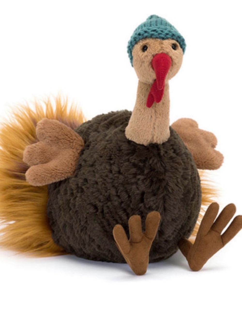 Jellycat Theo Turkey Plush Stuffed Animal 11" NEW with tags